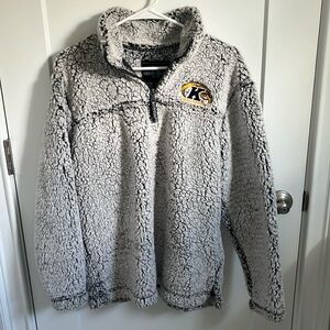 Kent State University Oversized Quarter Zip Size Small